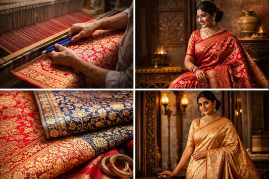 Authentic Handwoven Banarasi Silk Saree from Varanasi